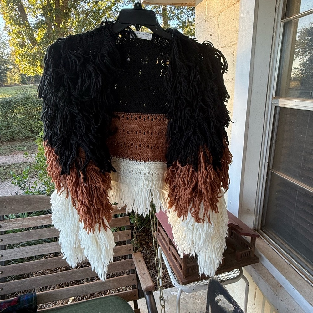 Super unique worn once Indian sweater